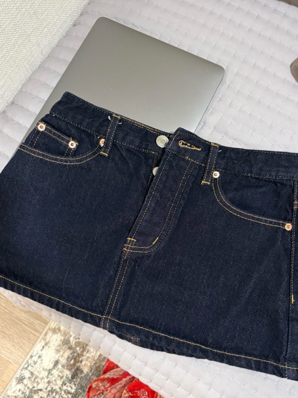 Parke denim skirt